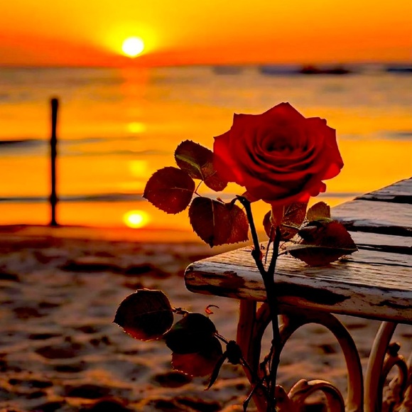 Flower Diamond Painting Kits for Adults, Beach - Picture 2 of 5